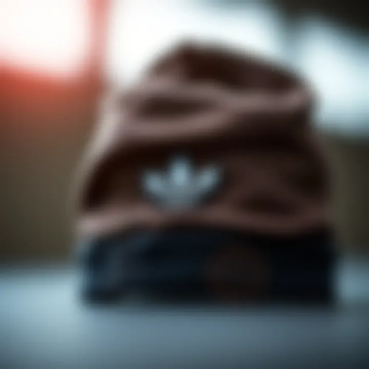 Adidas beanie showcasing material quality
