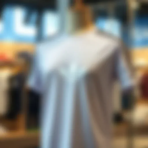 A stylish Adidas crew neck t-shirt displayed on a mannequin