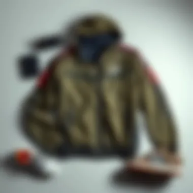 Flat lay of adidas f50 jacket with sporty accessories highlighting its design