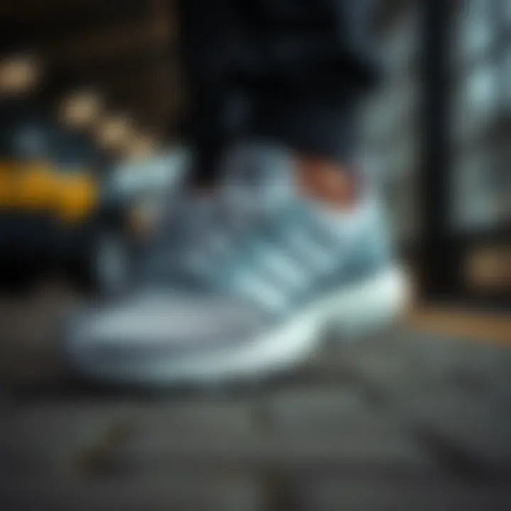 Highlighting the comfortable materials used in Adidas footwear