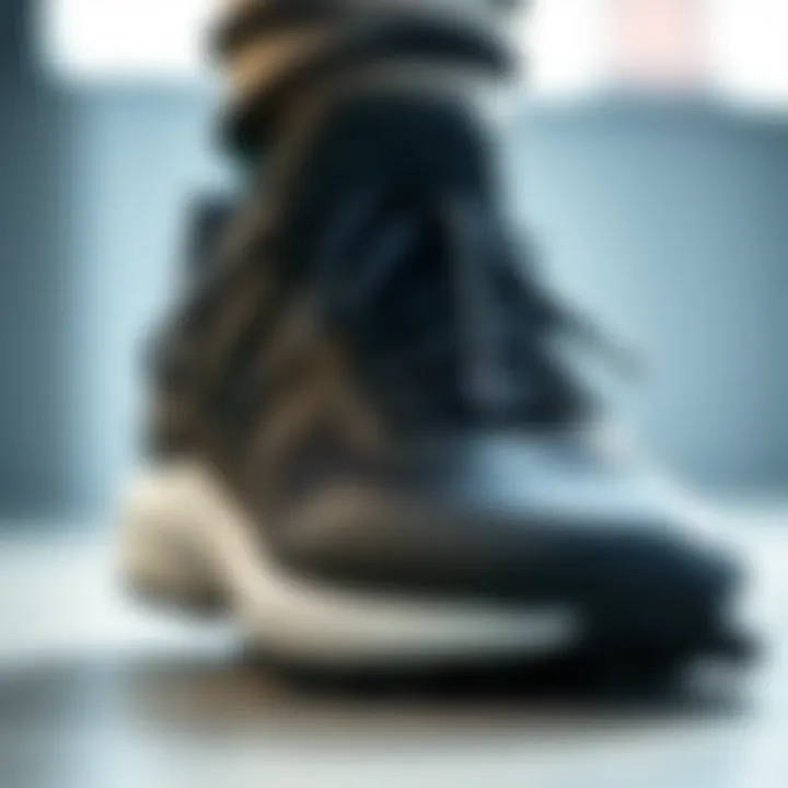 Close-up of the Adidas Fortarun shoes showcasing the design and materials used.