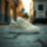 Adidas Forum Low Beige on a stylish street background