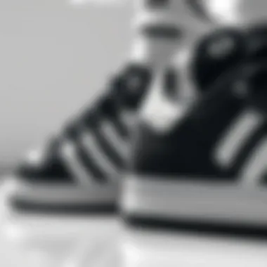 Detailed Design of Adidas Grand Court Shoes Close-up of Adidas Grand Court showcasing its design and craftsmanship