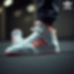Elegant design of adidas Hoops 3.0 sneakers showcasing its features