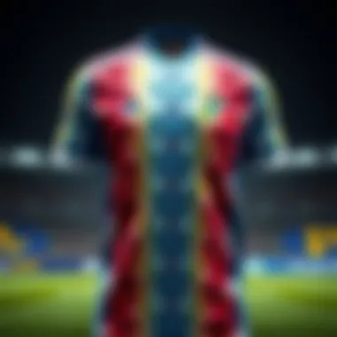 Adidas Italy jersey design showcasing intricate patterns and vibrant colors