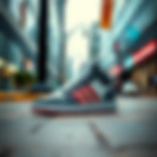 Adidas Mid Forum in an urban setting