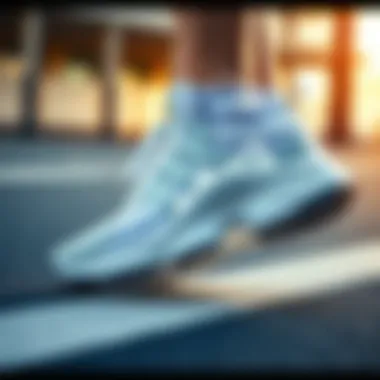 Adidas Ozweego Beyaz featuring its cushioning technology in action