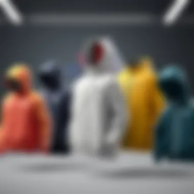 Collection of Adidas rain jackets in various colors and designs