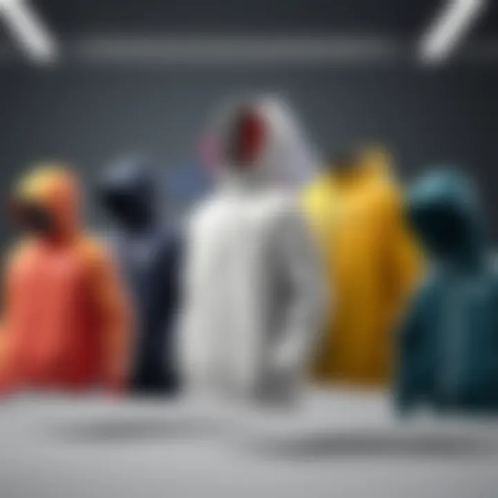 Collection of Adidas rain jackets in various colors and designs