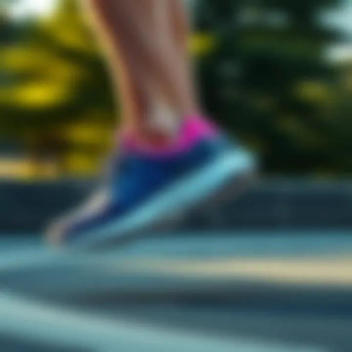 Dynamic movement showcasing the performance of Adidas Run 60s 2.0 during a run