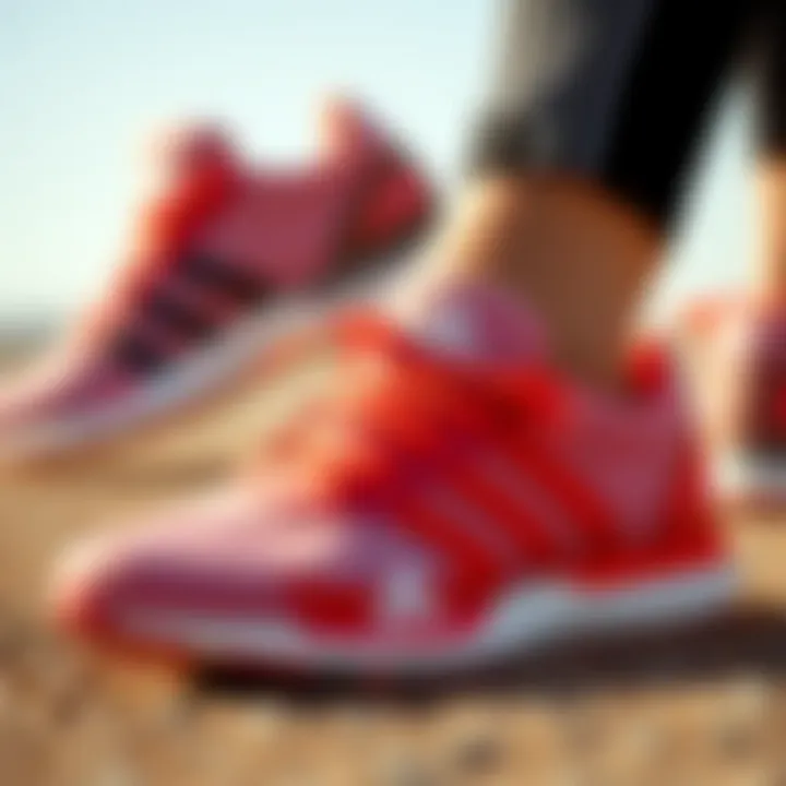 Trendy running accessories complementing adidas footwear