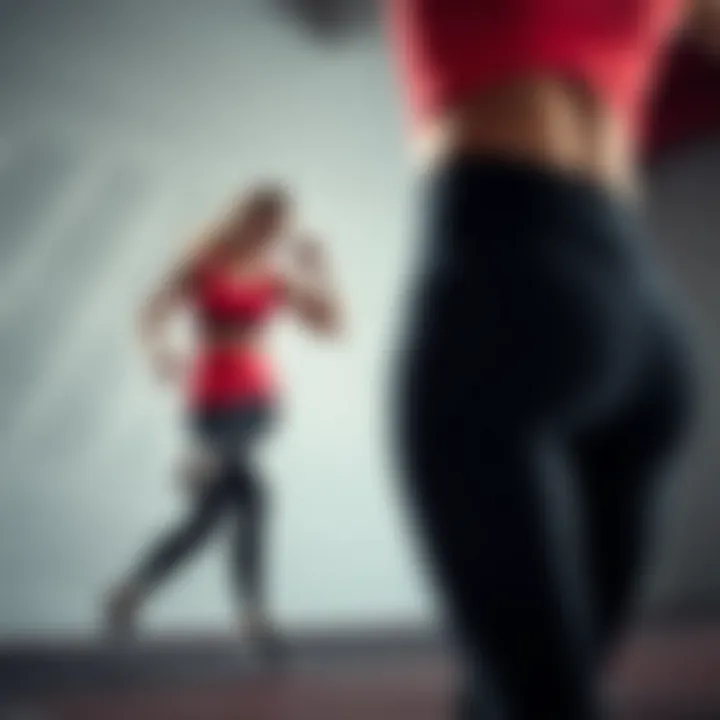 Performance of Adidas Leggings in Action Athlete demonstrating performance in Adidas leggings during workout