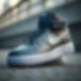 Close-up view of Air Force Nike Siyah showcasing its sleek design