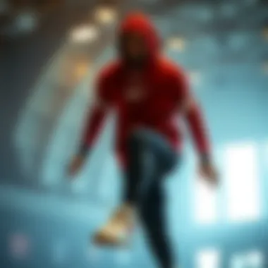 Performance with Air Force Nike Siyah Athlete wearing Air Force Nike Siyah during a performance