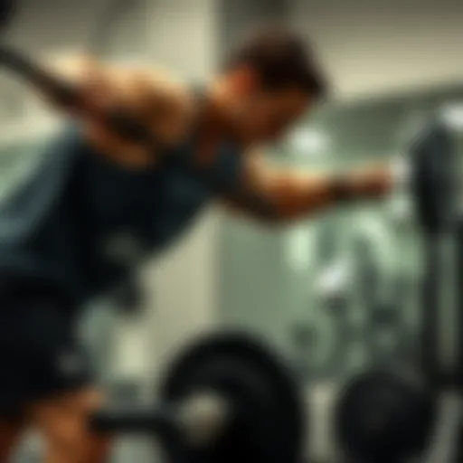 Dynamic workout session showcasing strength training techniques