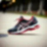 Stylish design of Asics Gel-Kayano shoes showcasing elegance and performance.