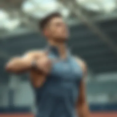 Athlete demonstrating proper breath timing