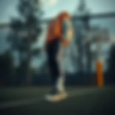 Athletic outfit complemented by Converse footwear