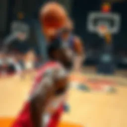 Point Guard in action during a game