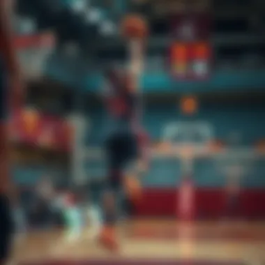 Shooting Guard making a jump shot