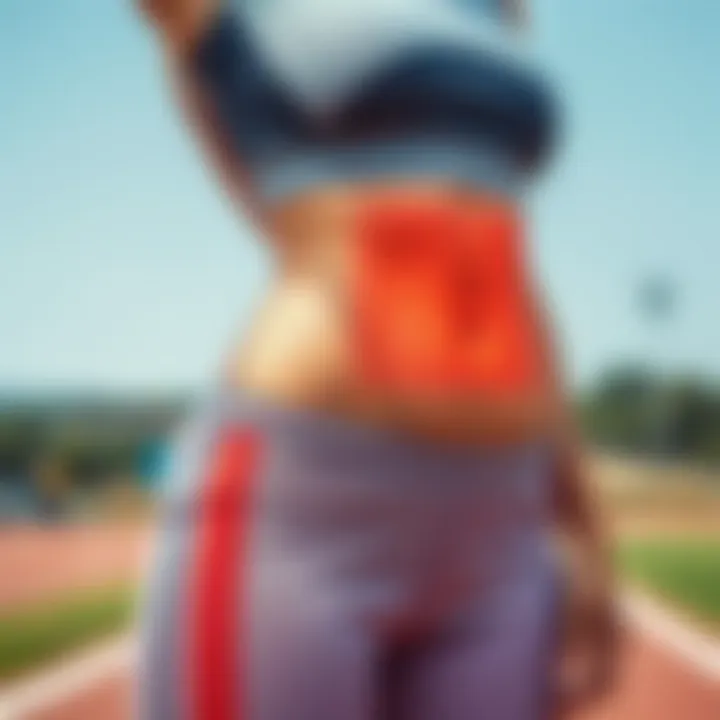 Infographic on health risks associated with waist fat