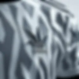 Close-up view of Beşiktaş jersey design details