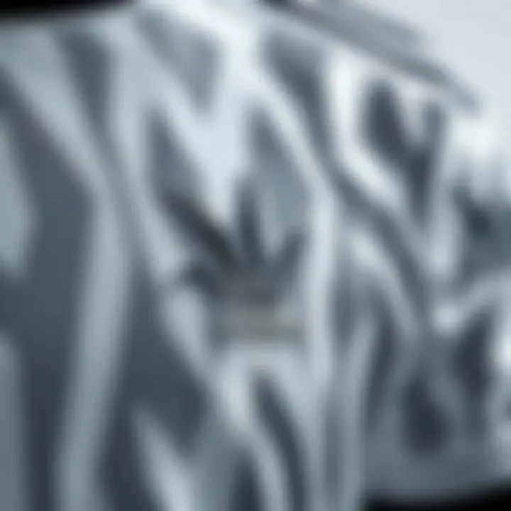 Close-up view of Beşiktaş jersey design details