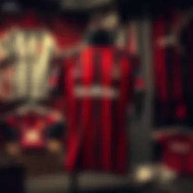 Historical context of Beşiktaş displayed through memorabilia and past jerseys.