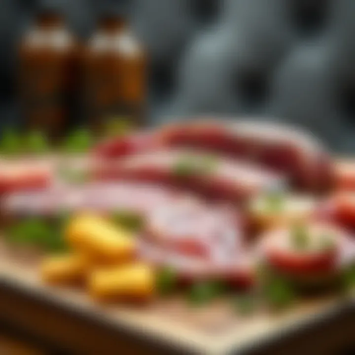 Selection of high-quality meat sources rich in protein