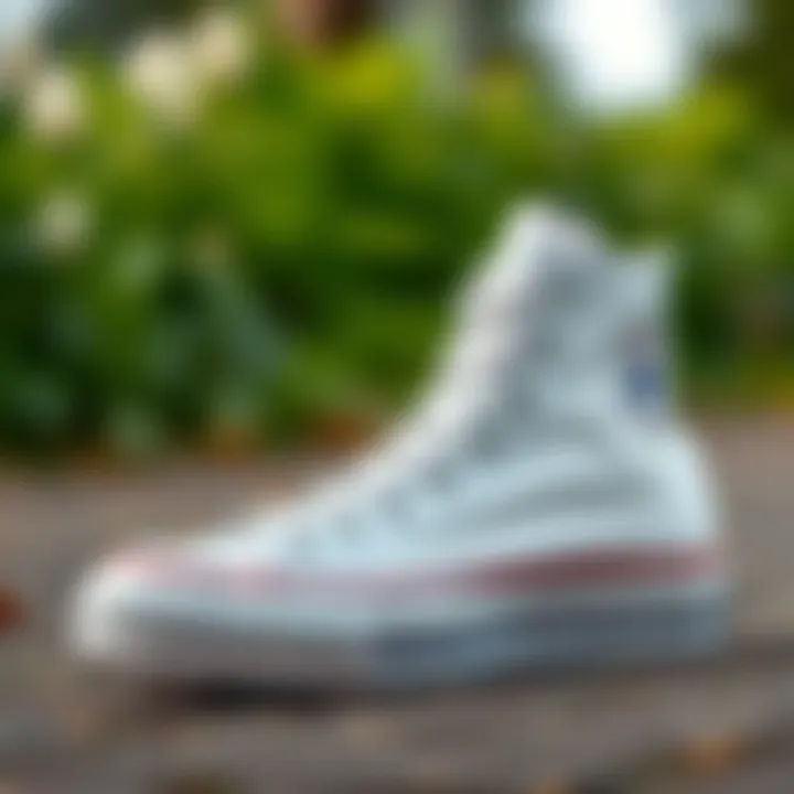 Care tips for maintaining white Converse shoes