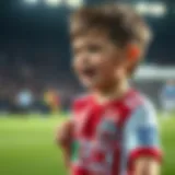 Child Enthusiasm in BJK Jersey Close-up of a child wearing a BJK jersey