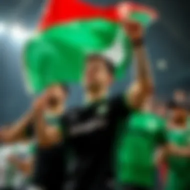 Bursaspor Fans Showcasing Pride in Their Black Jersey Bursaspor fans showcasing pride in black jersey