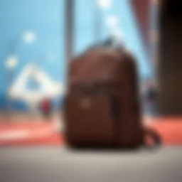 Elegant Coach backpack showcasing modern design and functionality