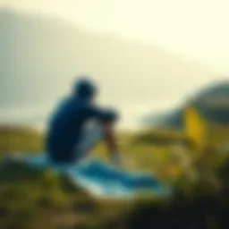 Concept of comfort zone in a serene environment