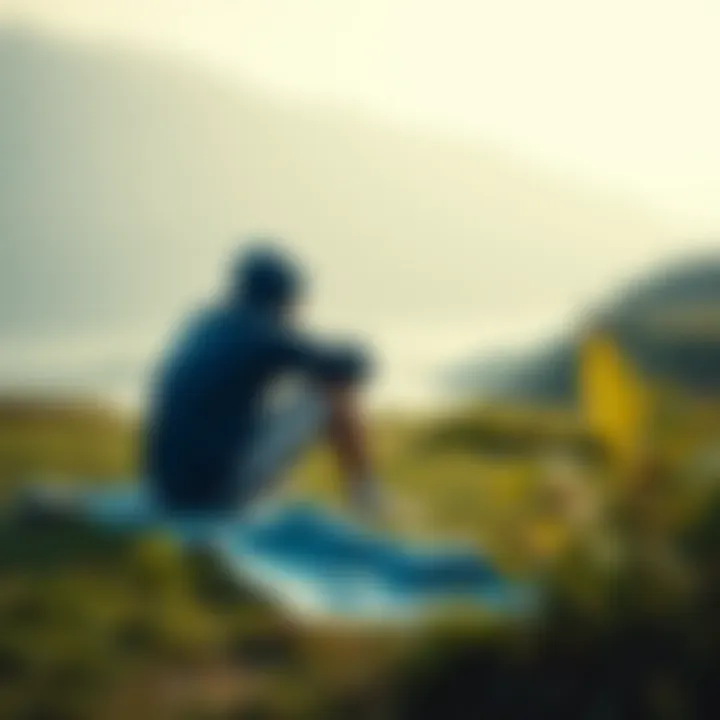 Concept of comfort zone in a serene environment