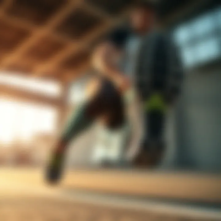 Dynamic athlete showcasing Conpax footwear during a high-performance workout