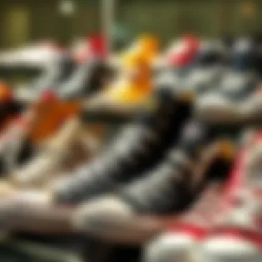 Different collections of Converse shoes displayed together