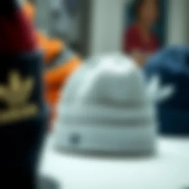 Different styles of Adidas beanies
