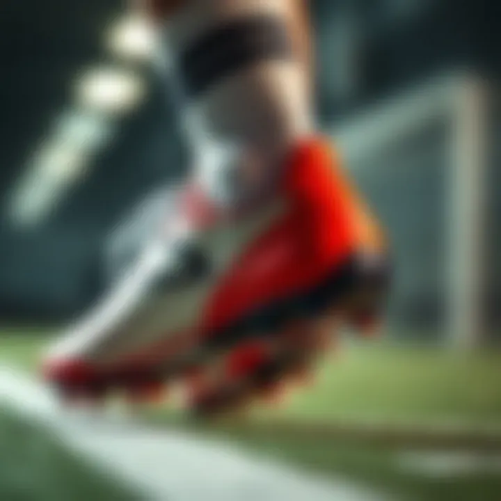 Performance analysis of football cleats in action