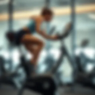 Illustration of effective elliptical bike techniques for weight loss