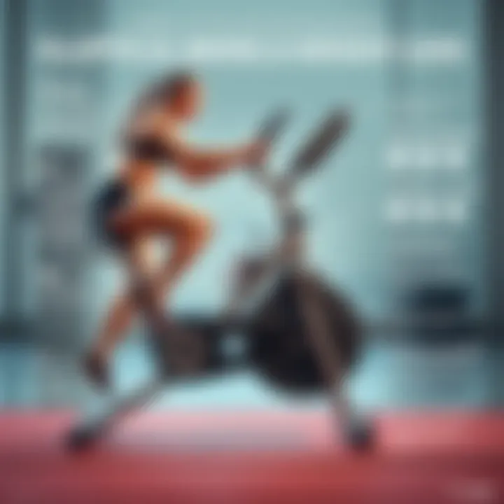 Infographic summarizing the relationship between elliptical biking and weight loss