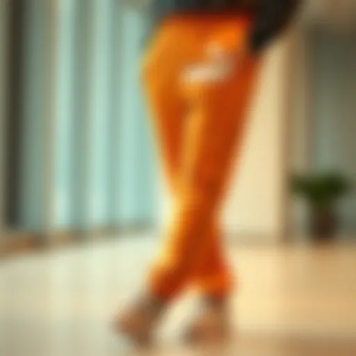 Stylish Puma track pants fitted in a modern setting