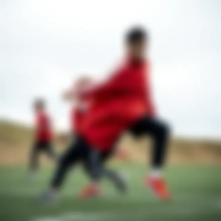 Active play in tracksuits