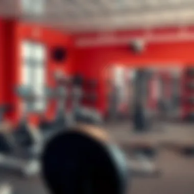 Motivational Fitness Environment Motivational fitness environment with equipment