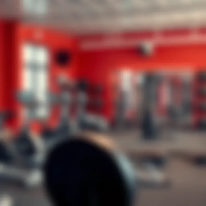 Motivational Fitness Environment Motivational fitness environment with equipment