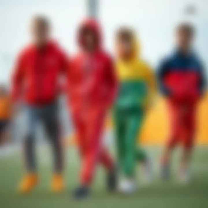 Fashionable tracksuit styles for active boys in various colors