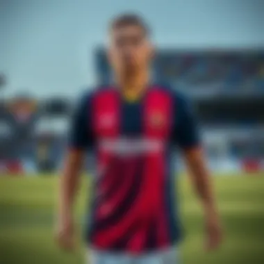 Athlete showcasing the Fenerbahçe jersey on the field.