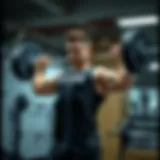 Barbell training session focusing on strength