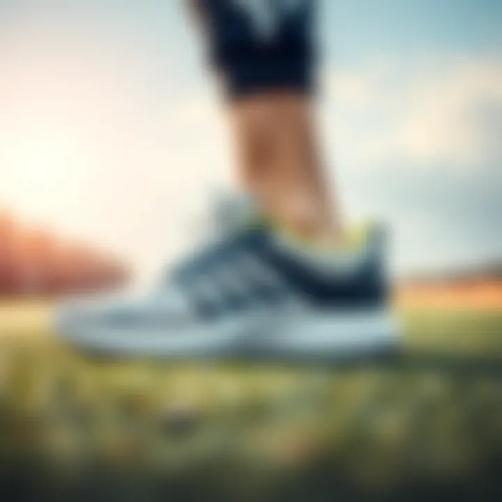 Running shoes with modern design for effective workouts