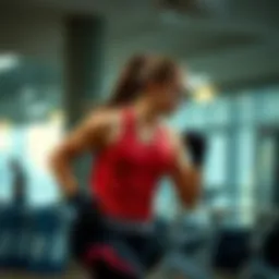 A person engaging in a high-energy fitness routine, showcasing movement and vitality.